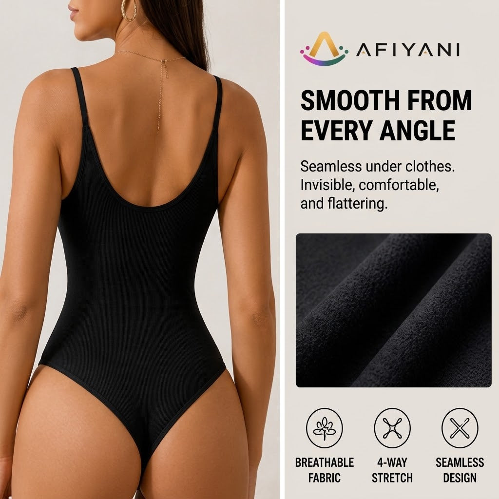 AFIYANI™ Sleek Silhouette Bodysuit